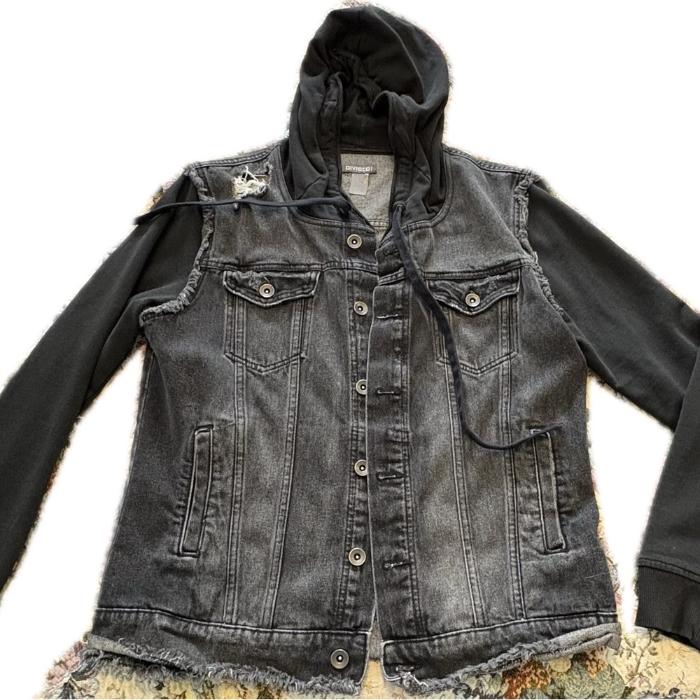 Divided Charcoal Hooded Jacket